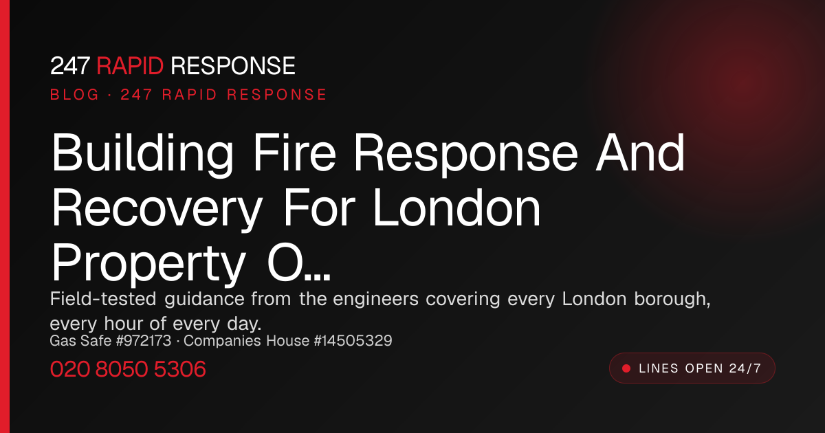 Building Fire Response and Recovery for London Property Owners and ...