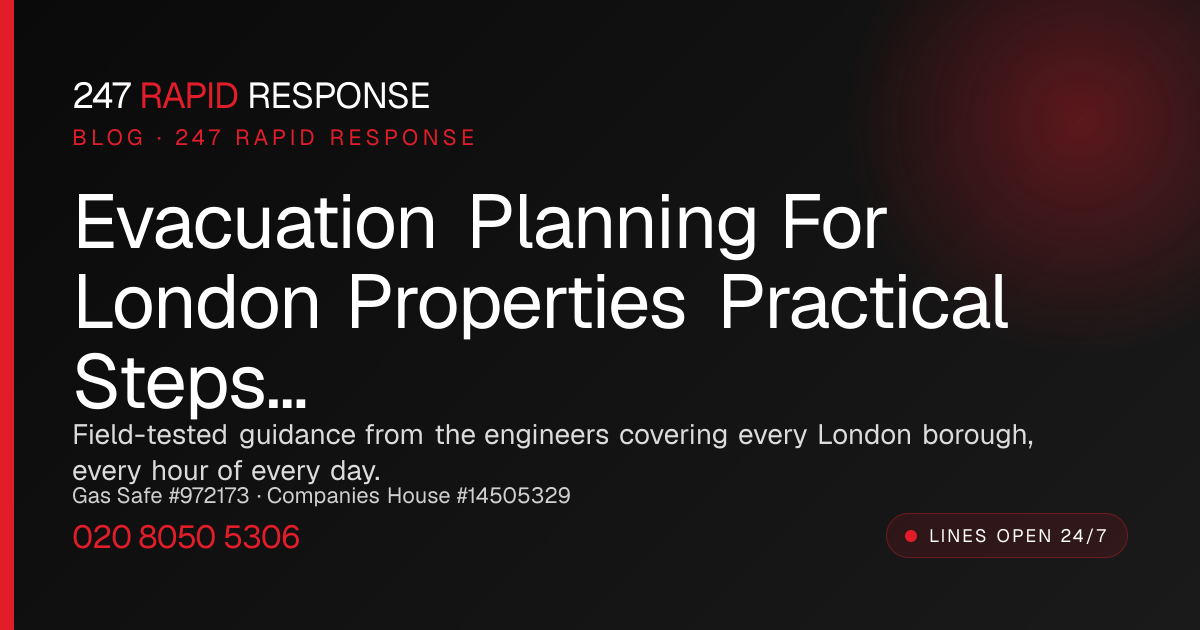 Evacuation Planning for London Properties: Practical Steps and 24/7 Support