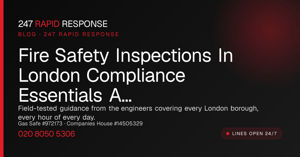 Fire Safety Inspections in London: Compliance Essentials and 24/7 Rapid ...
